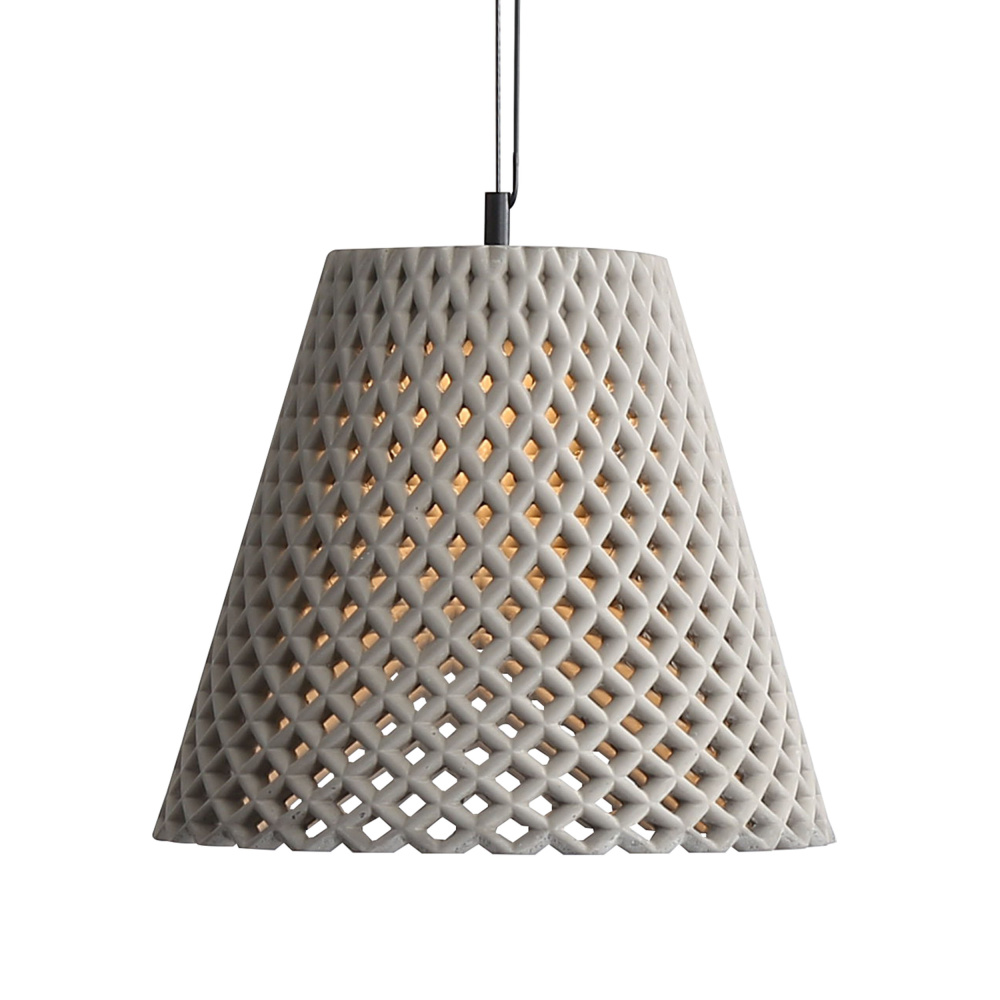 Golden Lighting Clarus 14in Integrated LED Pendant in Grey Cement